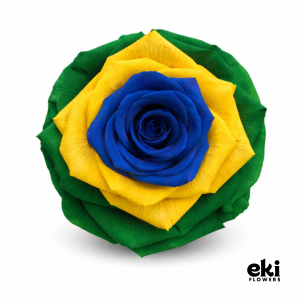 World Cup Flag Preserved Roses